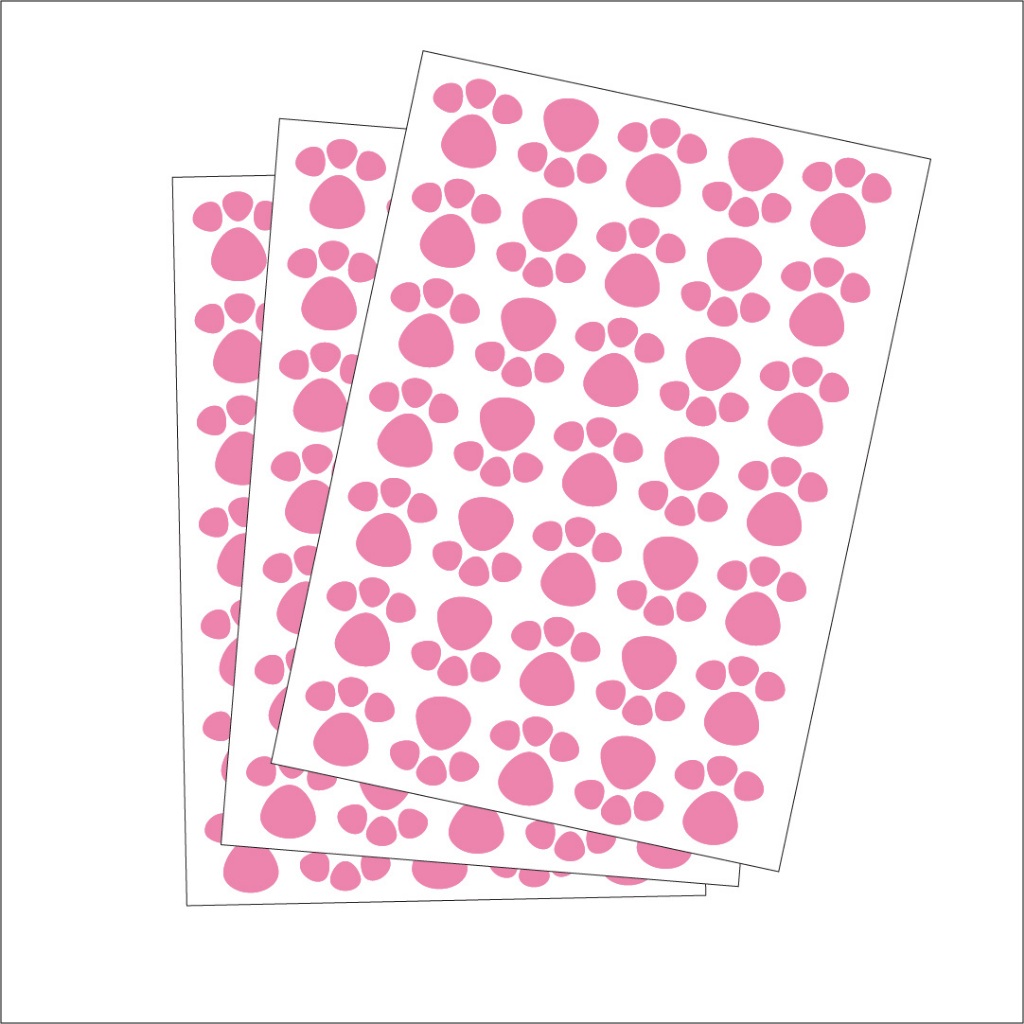 Cartela de Adesivo c/ 100 Patinhas De Coelho Pegadas de Vinil Trilha Caça Aos Ovos de Páscoa Pata em Oferta na Shopee