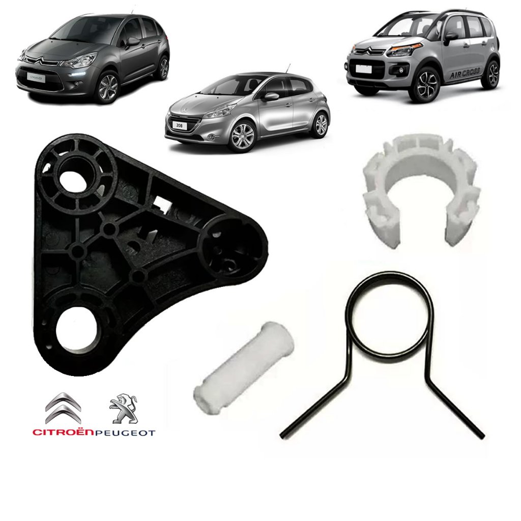 Reparo completo da Alavanca Cambio Citroen C3 e AirCross e Peugeot 208 a partir de 2013 novo com nfe em Oferta na Shopee