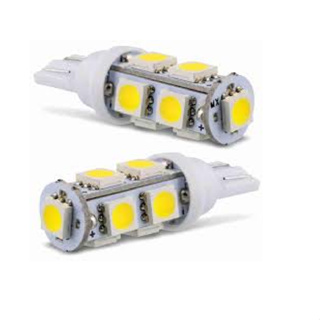 Kit Par De Lampadas - T10 9 Leds Smd -super Branca em Oferta na Shopee