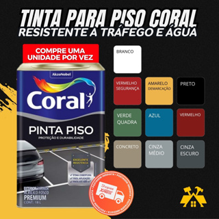 Tinta Acrílica Coral Pinta Piso 18l Cores em Oferta na Shopee