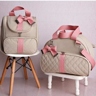 Kit 2 Bolsa Maternidade Menina Menino Luxo Mochila Térmica Impermeável Bebê