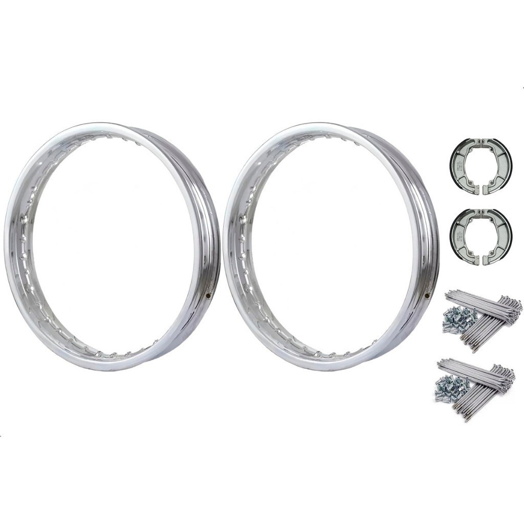 Par Aro +raio 4mm + Lona Dianteira Traseira Cg Titan Fan 150