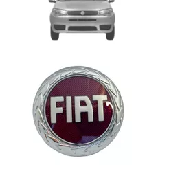 EMBLEMA GRADE FIAT REDONDO VERMELHO PALIO 04/08 WEKEEND 04/08 UNO 97/04 STRADA 04/07 e PORTA MALA do PALIO 03/07