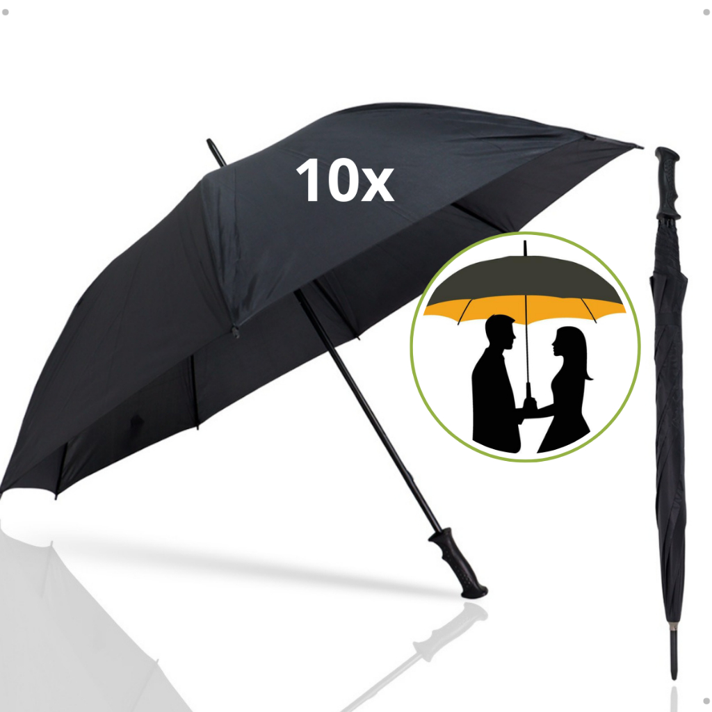 Kit Com 10 Guarda Chuva Grande Portaria Recepção Automatico em Oferta na Shopee
