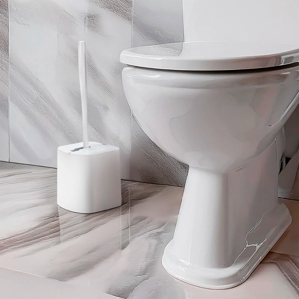 Escova Sanitária com Suporte com Tampa Articulável - Arthi em Oferta na Shopee