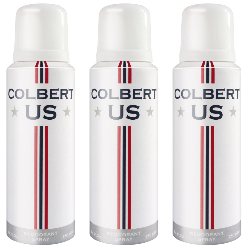 Kit 3 Desodorante Colbert US Branco Argentino 250ml Spray Grande em Oferta na Shopee