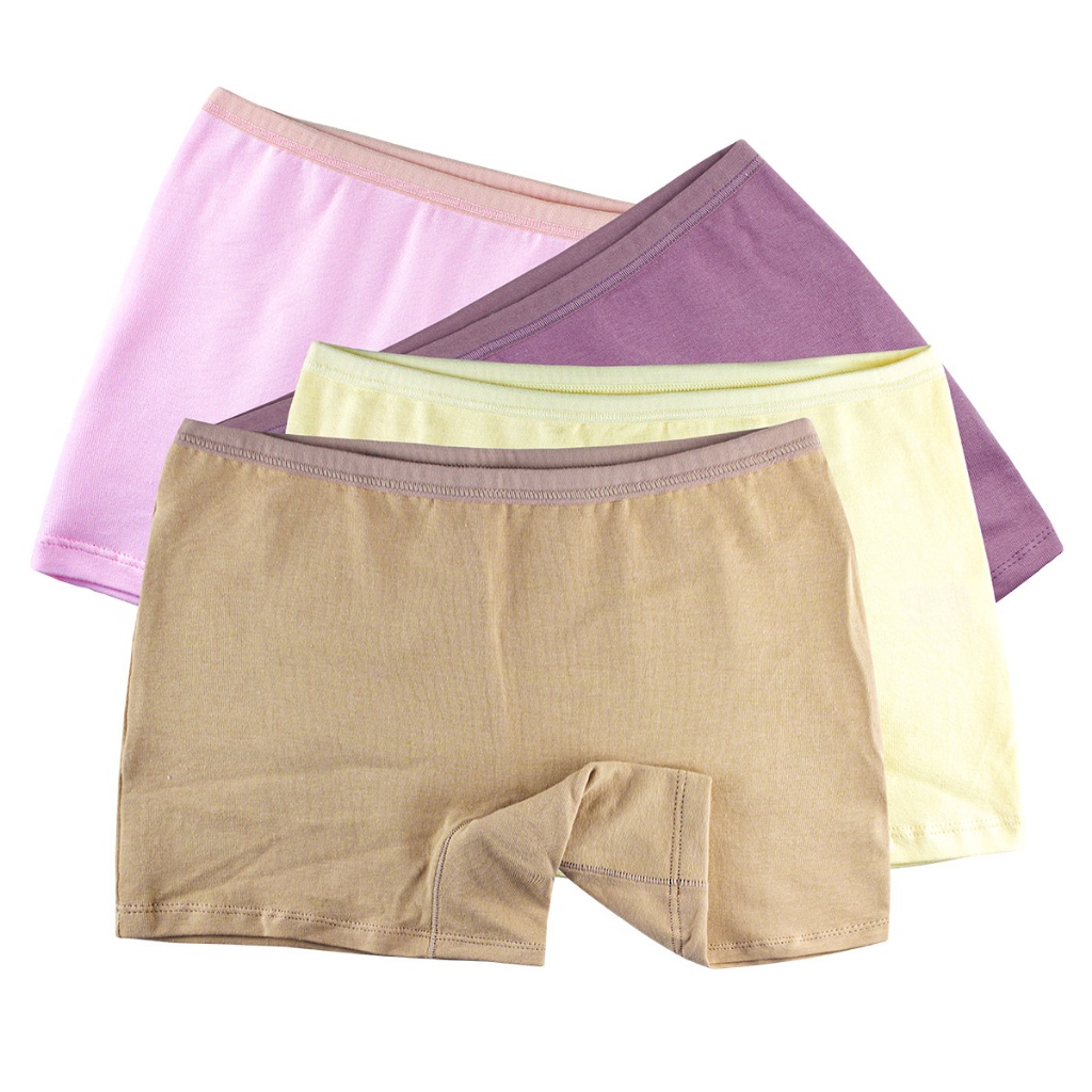 Kit 3 Calcinhas Box Infantil Algodão Menina Moça Shortinho Dormir Confortável Elástico Macio