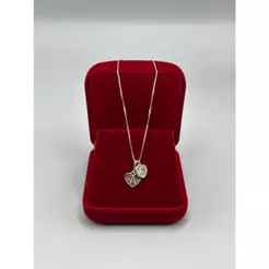 Colar para Presente de Prata 925 Aqua Joias 45cm Dia Das Mães Feminino