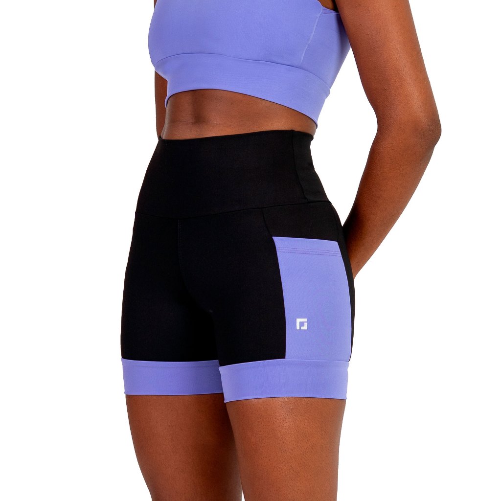 Shorts Feminino Ciclico Para Corrida de Compressão Com Bolsos Laterais em Oferta na Shopee