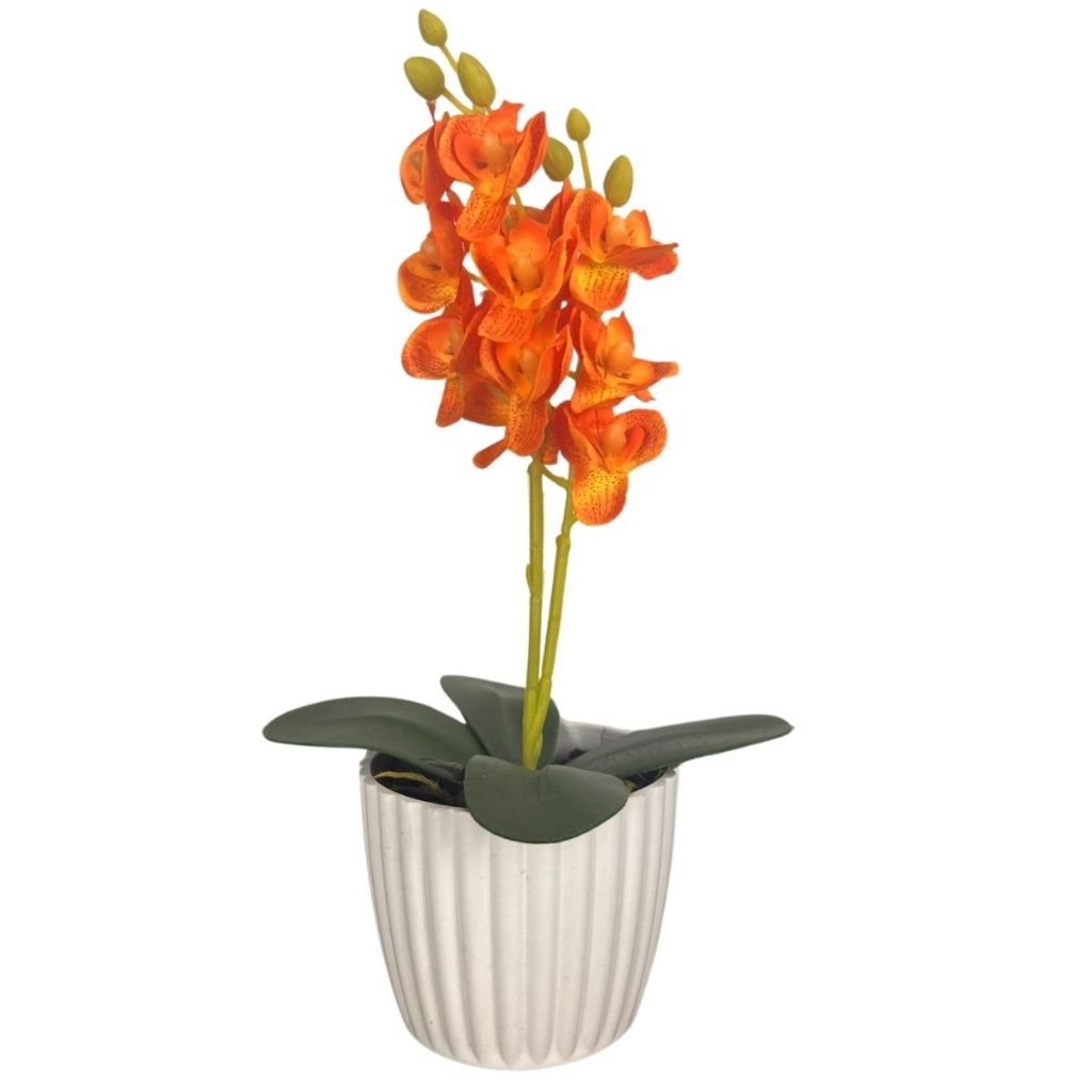 Vaso com Orquideas Artificiais Flores Artificiais Decoracao · foto 2