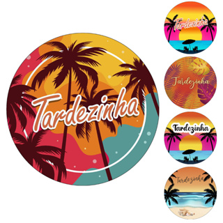 Capa Painel Redondo Mesa Tardezinha Sublimado C/ Elástico 50×50Cm em Oferta na Shopee