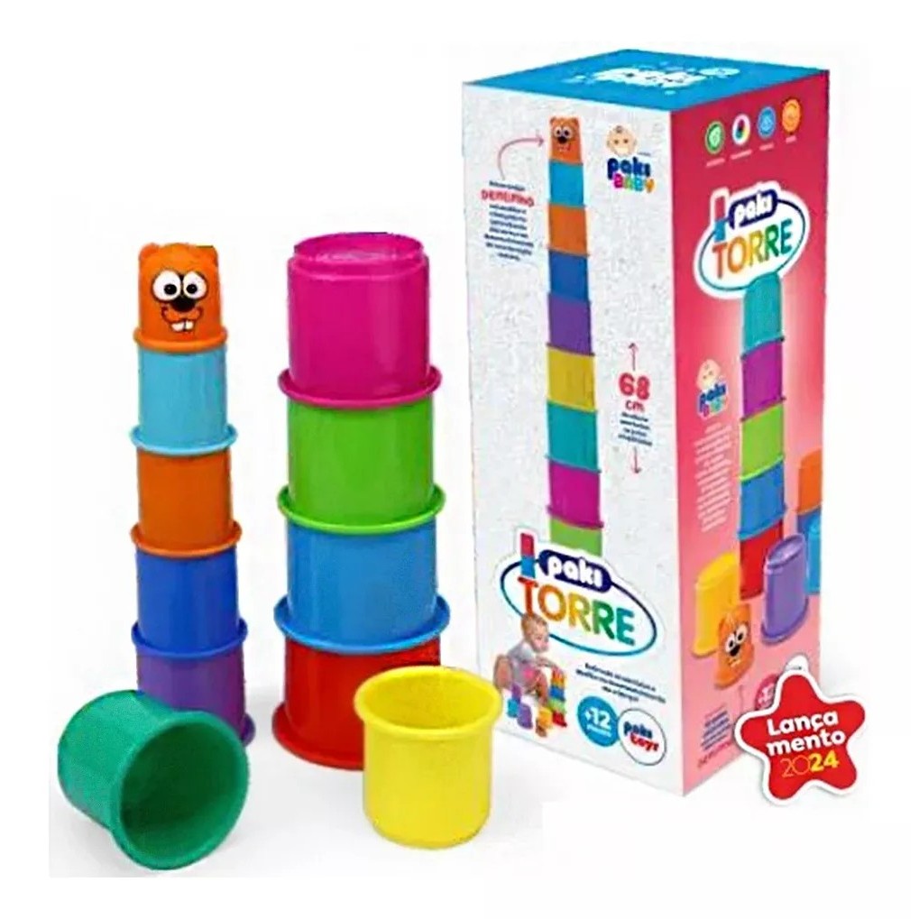 Torre de Potinhos Coloridos: Onde Comprar | BuscaProdutos