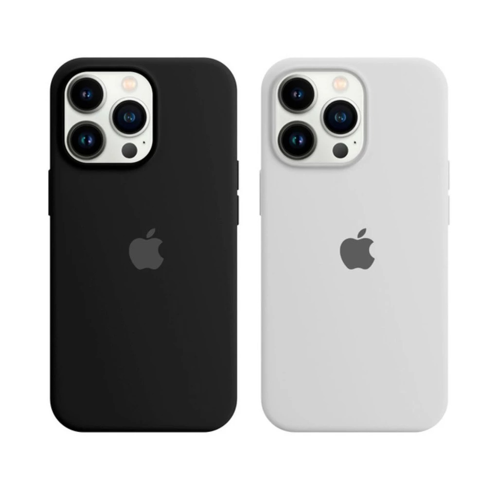 Capa capinha Silicone Case PARA IPHONE Preto ou Branco XR 11 12 13 14 15 16E 17E 17PROMAX