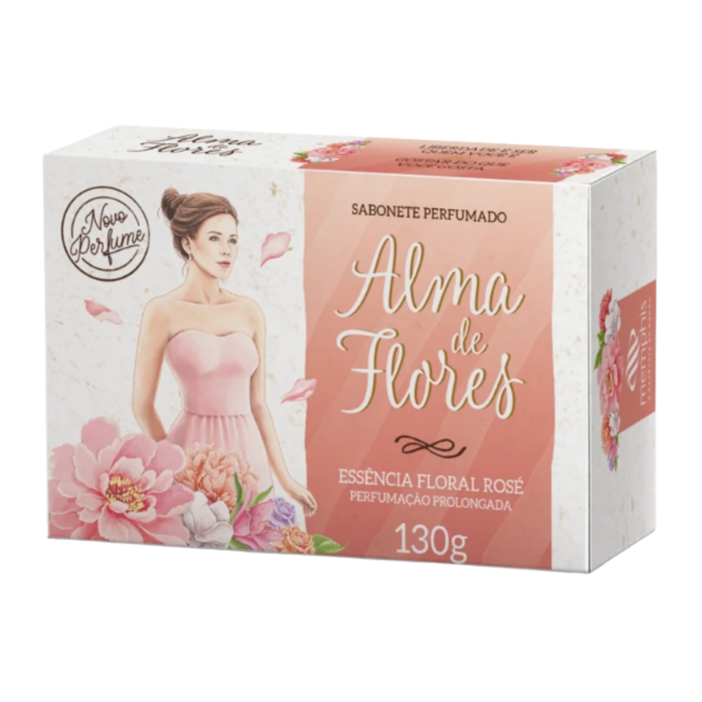 Sabonete Perfumado Rose 130g Alma de Flores