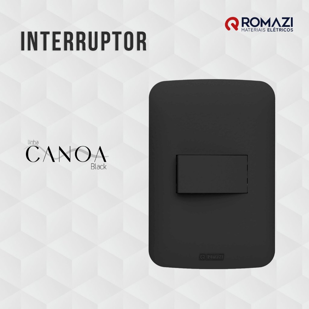 INTERRUPTOR CANOA BLACK - ROMAZI
