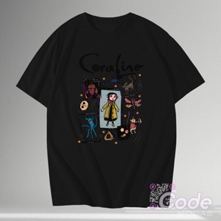 Camisa Camiseta Coraline Desenho Aesthetic em Oferta na Shopee