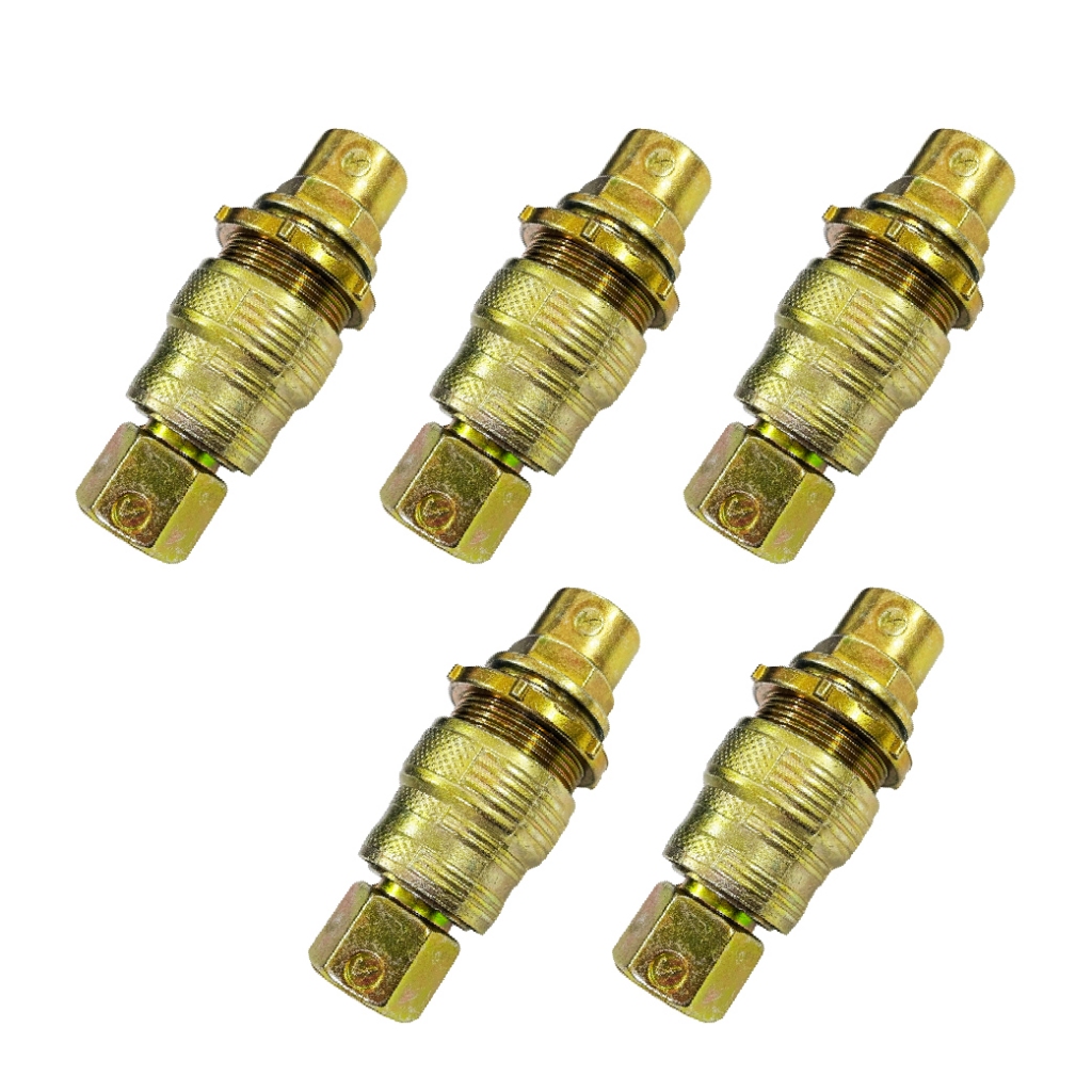 Kit 5 Engate Rápido Com Trava M16 X 1.5mm Carreta Caminhão Mão Amigo Pneumático