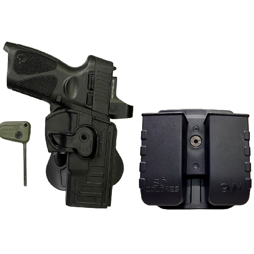 Coldre Polímero Externo Duplo Só Coldres Pistola G3 Toro G3C COM ou SEM RedDot