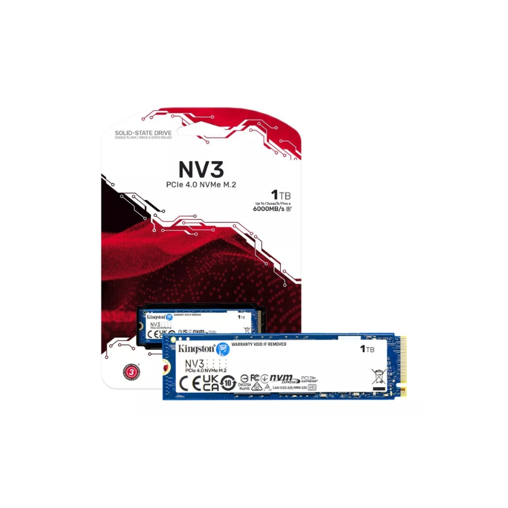 SSD M.2 NVMe Kingston NV3 1TB - Ultra Velocidade para Seu PC ou Notebook!