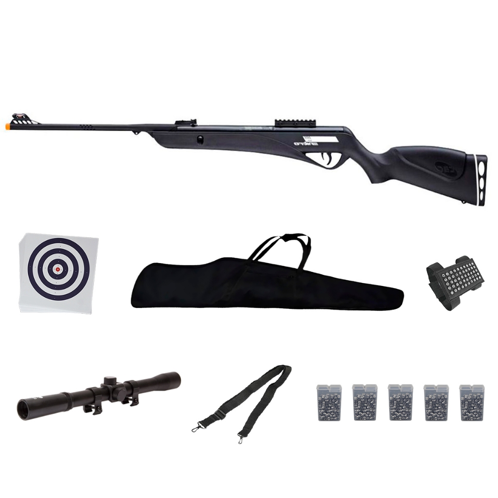Carabina de Pressão Jade Mais Nitro 5.5mm - CBC + Kit Completo em Oferta na Shopee