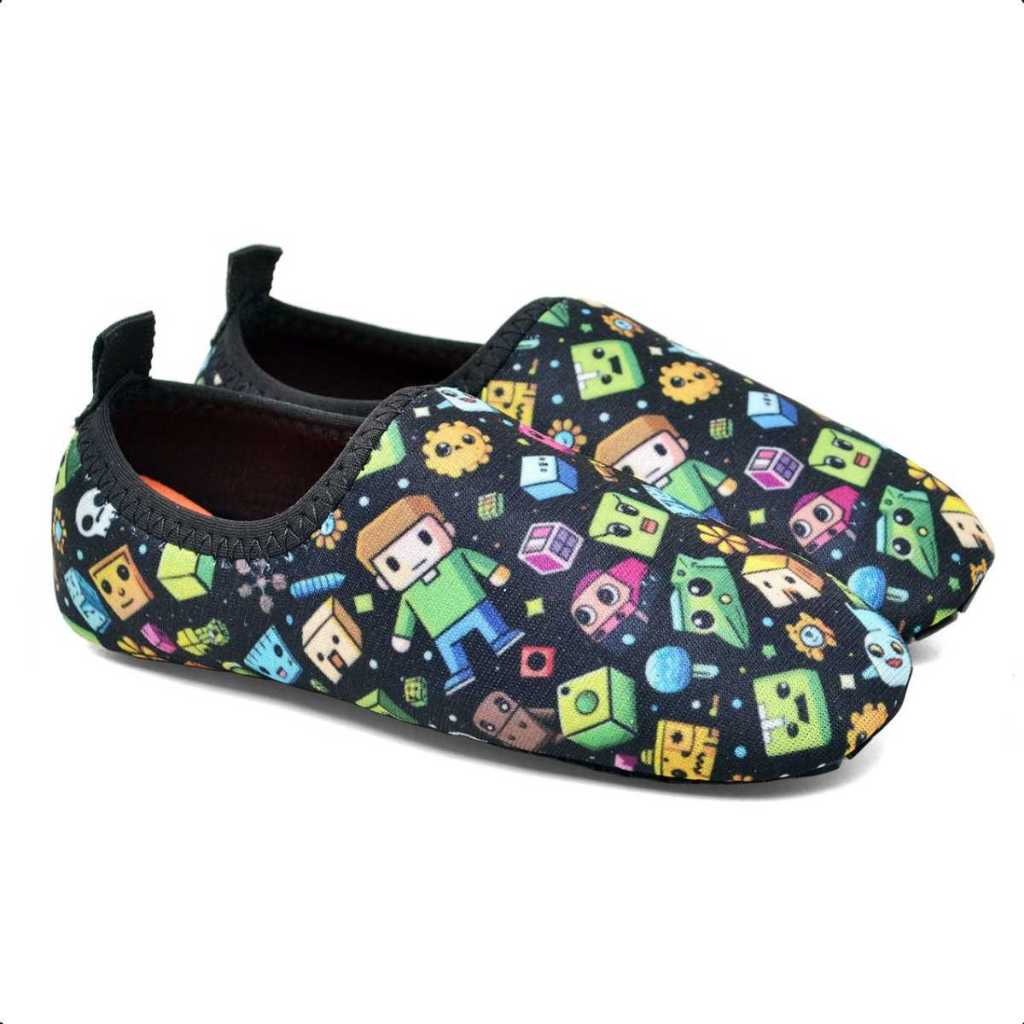Sapatilha Sapato Neoprene Antiderrapante Infantil Menino  Praia Minicraft