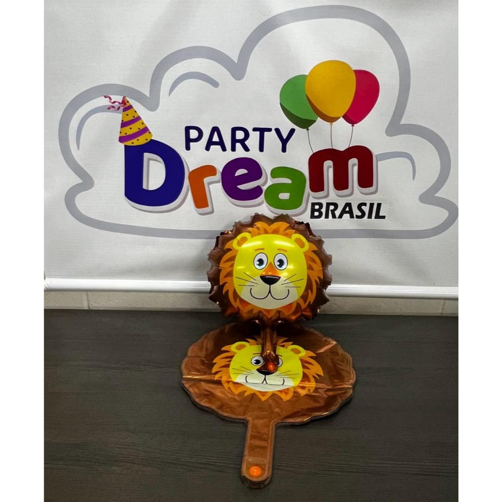 Kit Balão Metalizado Leão 40cm Festa Decoracao aniversario enfeite surpresa safari fazendinha em Oferta na Shopee