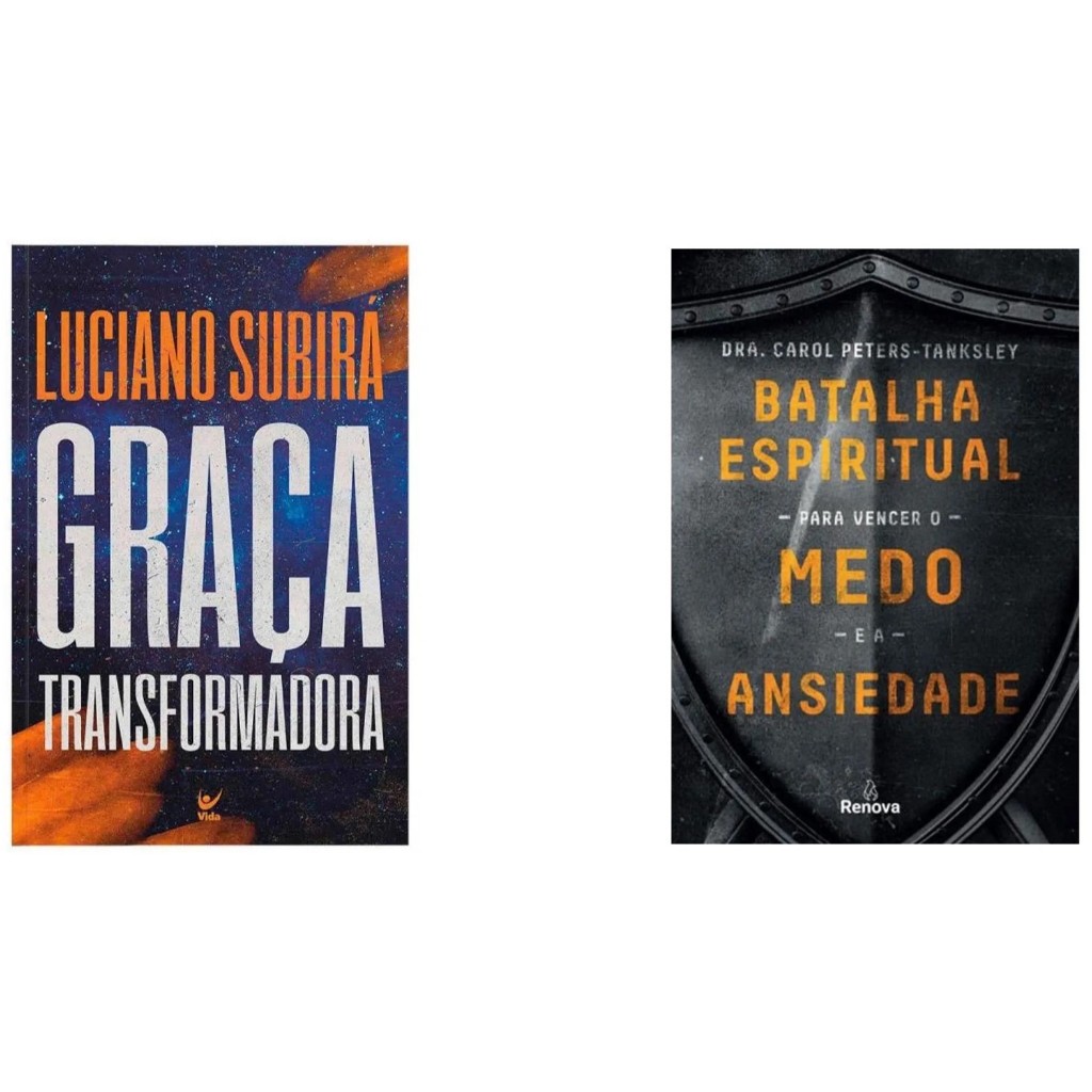 Kit Graça Transformadora + Batalha Espiritual para Vencer o Medo e a Ansiedade em Oferta na Shopee