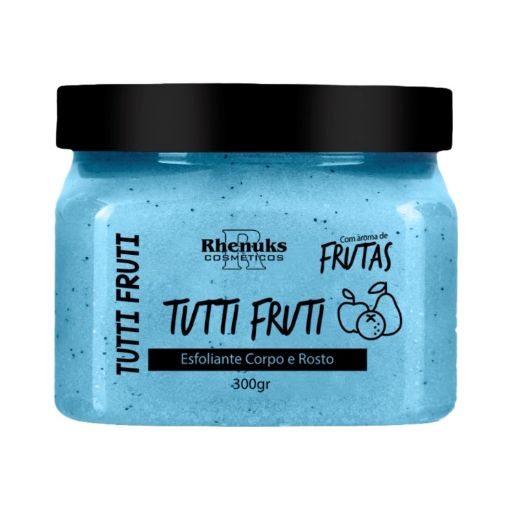 Esfoliante de frutas tuti fruti caixa com 10 unidades 300 gra