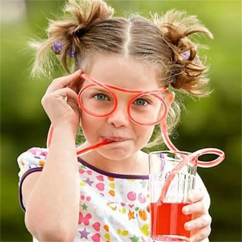 60 Oculos Canudo Divertido Infantil Chaves - CANUDO MALUCO