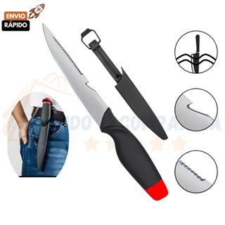 Faca Fileteira Flutuante em Aço Inox para Pesca e Caça com Bainha 28cm em Oferta na Shopee