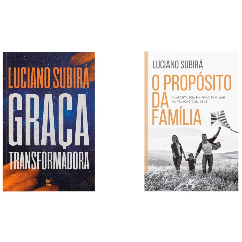 Kit Graça Transformadora + O Propósito da Família | Luciano Subirá em Oferta na Shopee