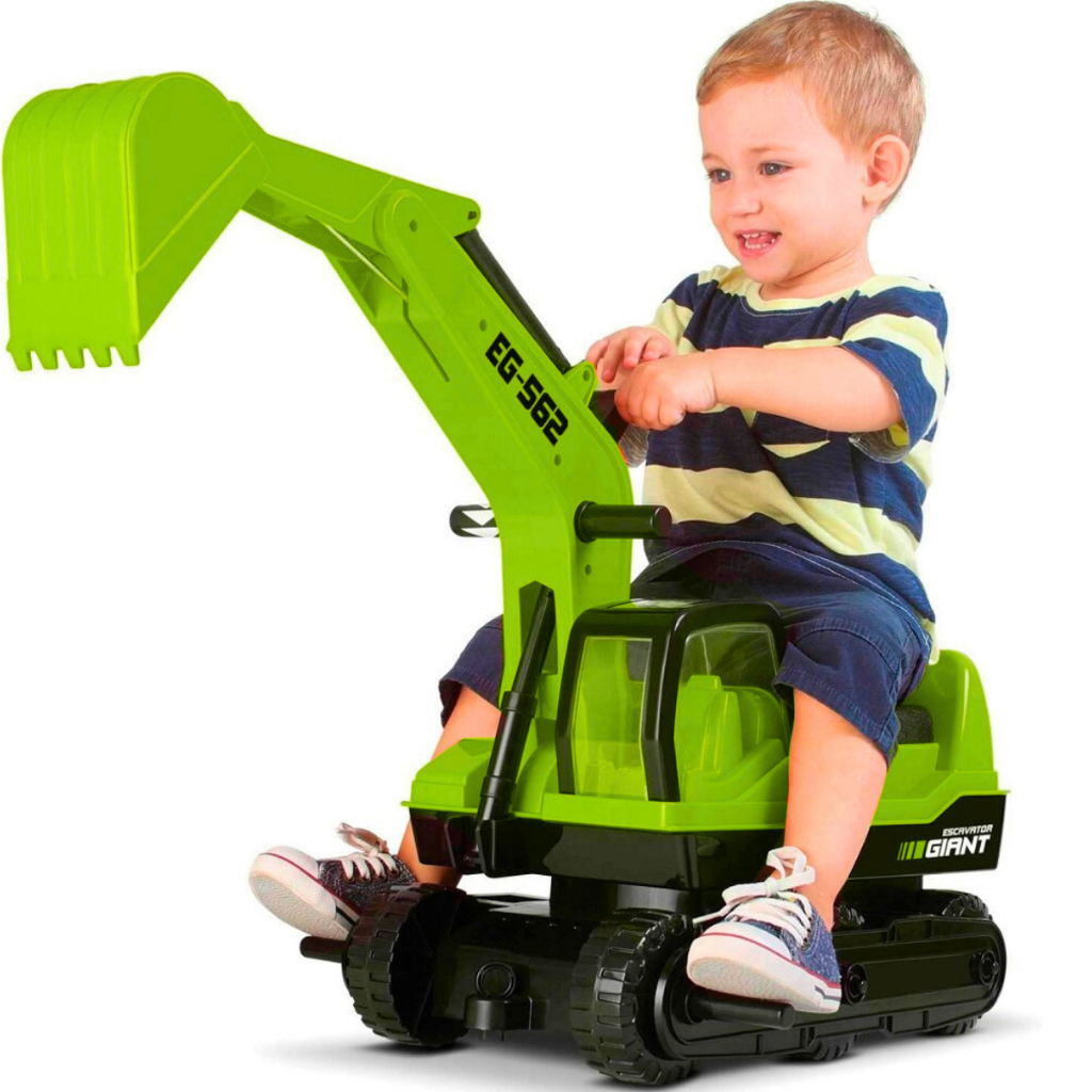 Retroescavadeira Escavadeira Gigante Giant Escavator Trator Verde 1783 - Roma em Oferta na Shopee