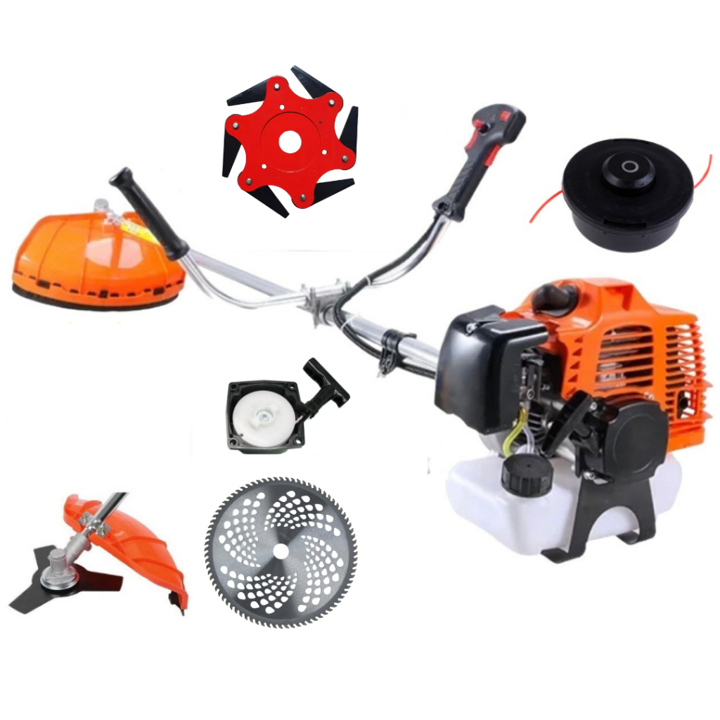 Roçadeira Gasolina Pro 65cc + Disco Enxada + 80 Dentes