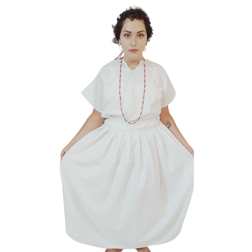 Saia Umbanda e Candomblé com Renda Premium Luxo 2.30M ou 3.00M de Roda com 90cm de Altura em Oferta na Shopee