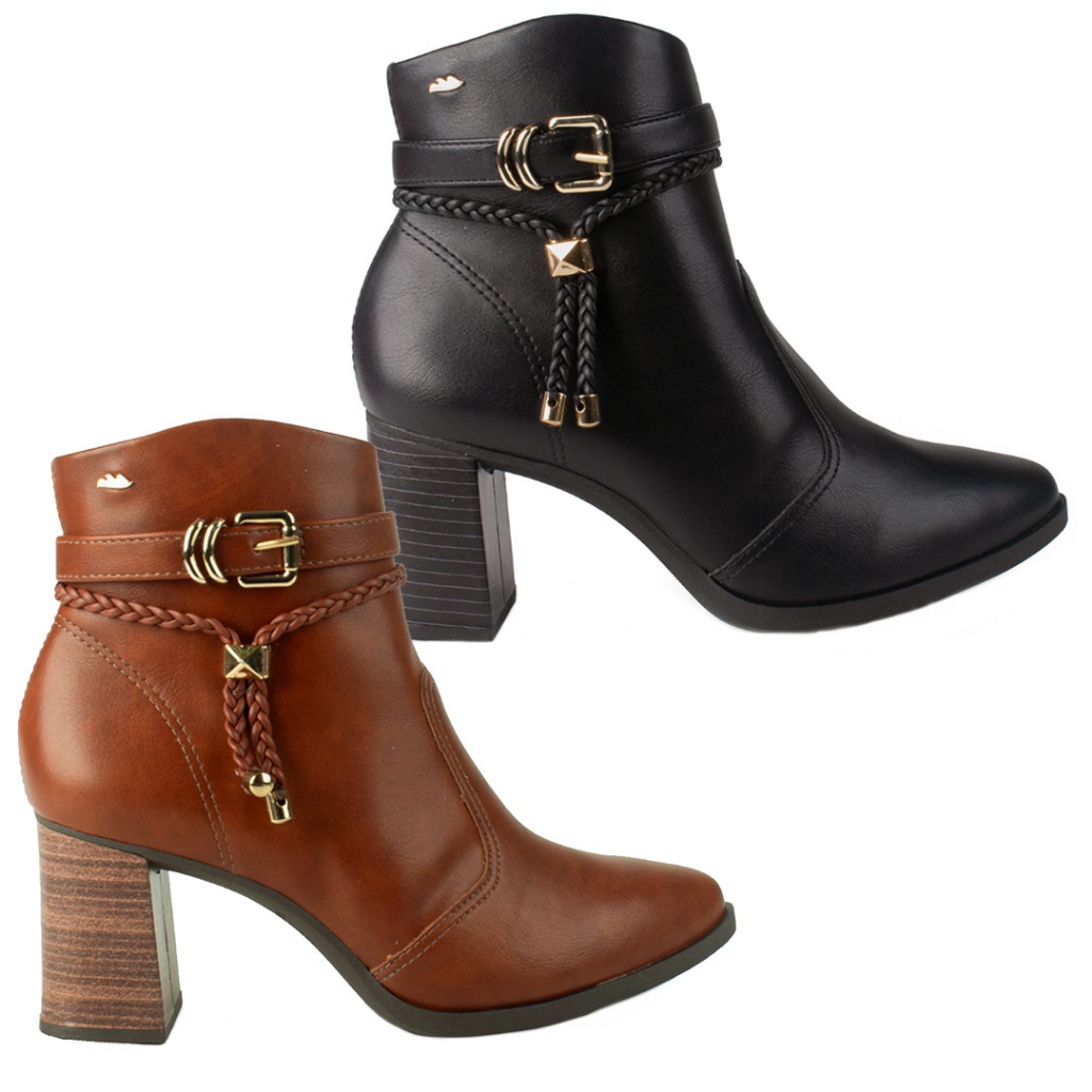 Bota Dakota Salto Alto Cano Baixo Feminina DA781 - Women Shoes