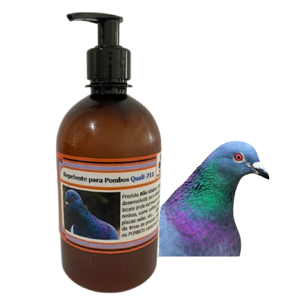 Repelente para Pombos Quali-711 500ml  -  Espantar pombo - Tirar pombo do telhado - Repelente Pombo
