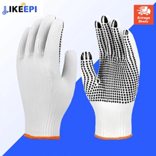 Luva de Segurança Tricotada Pigmentada – 4 Fios – IMBAT em Oferta na Shopee