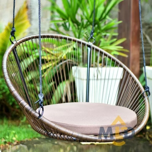 KIT Balanço + Assento +Corda Cadeira Suspensa Banco Decoração Moderna jardim Area Externa Varanda
