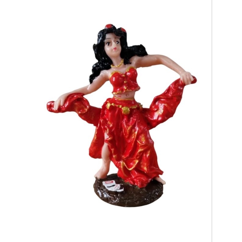 Imagem cigana do oriente de 10 cm de altura em resina umbanda candomblé religião