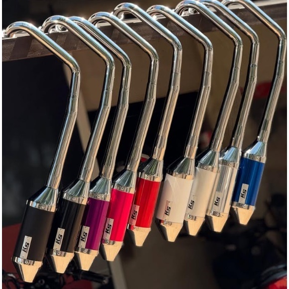 Escapamento Ks Racing Klebão Titan Fan 160 CURVADO - TODAS AS CORES em Oferta na Shopee