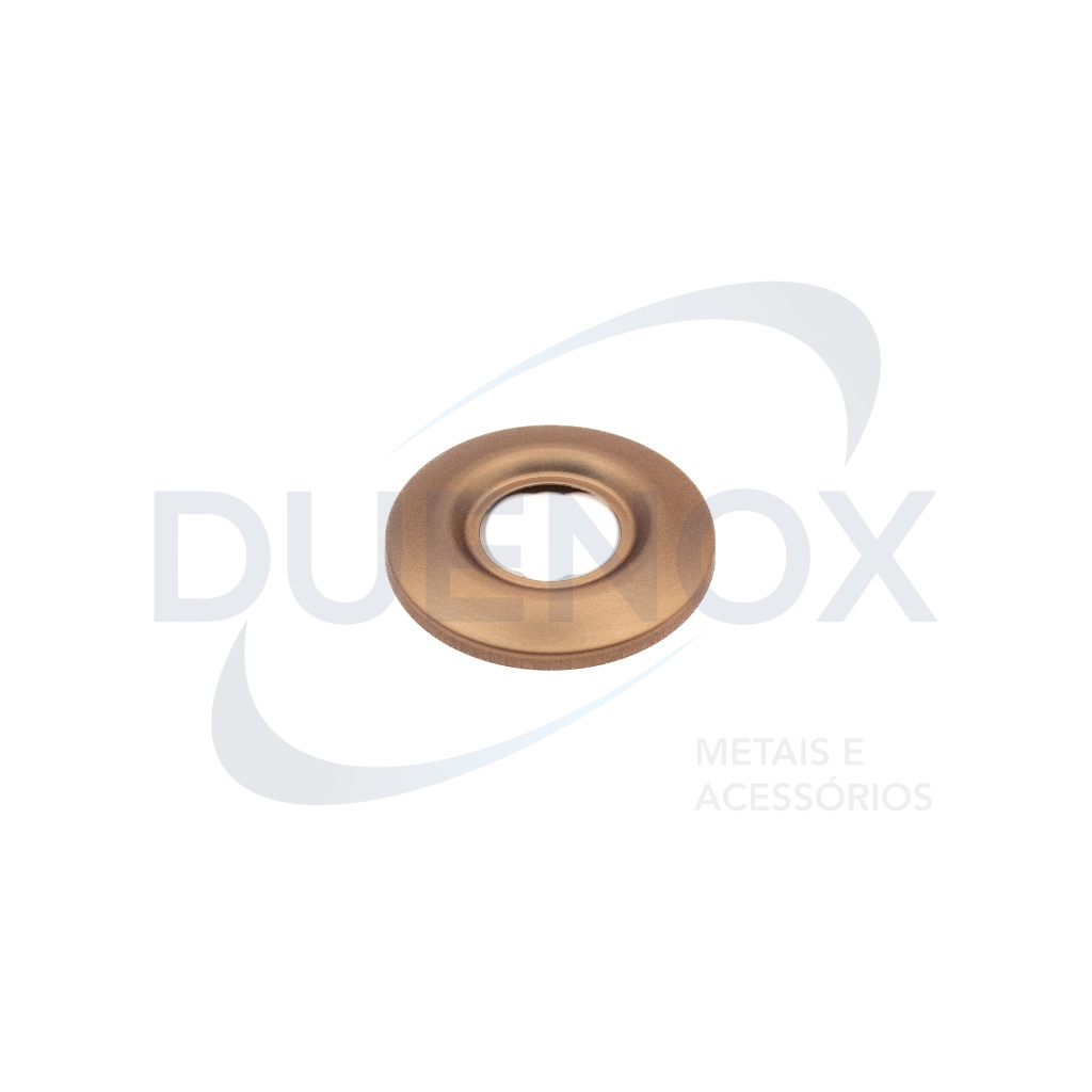 Canopla Inox 430 Pequena Redonda 4.8cm Rosé Gold Fosco