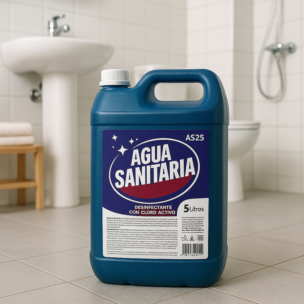 Água Sanitária 5 Litros Galão Cloro Ativo Desinfetante Alvejante Limpeza Pesada Tira Limo Banheiro Cozinha