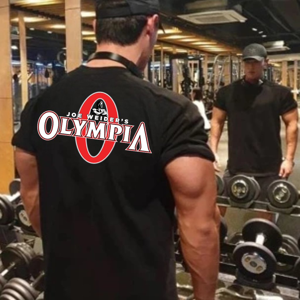 Camiseta Básica Oversized Olympia Esportiva Treino Streetwear Lançamento Algodão Confortável