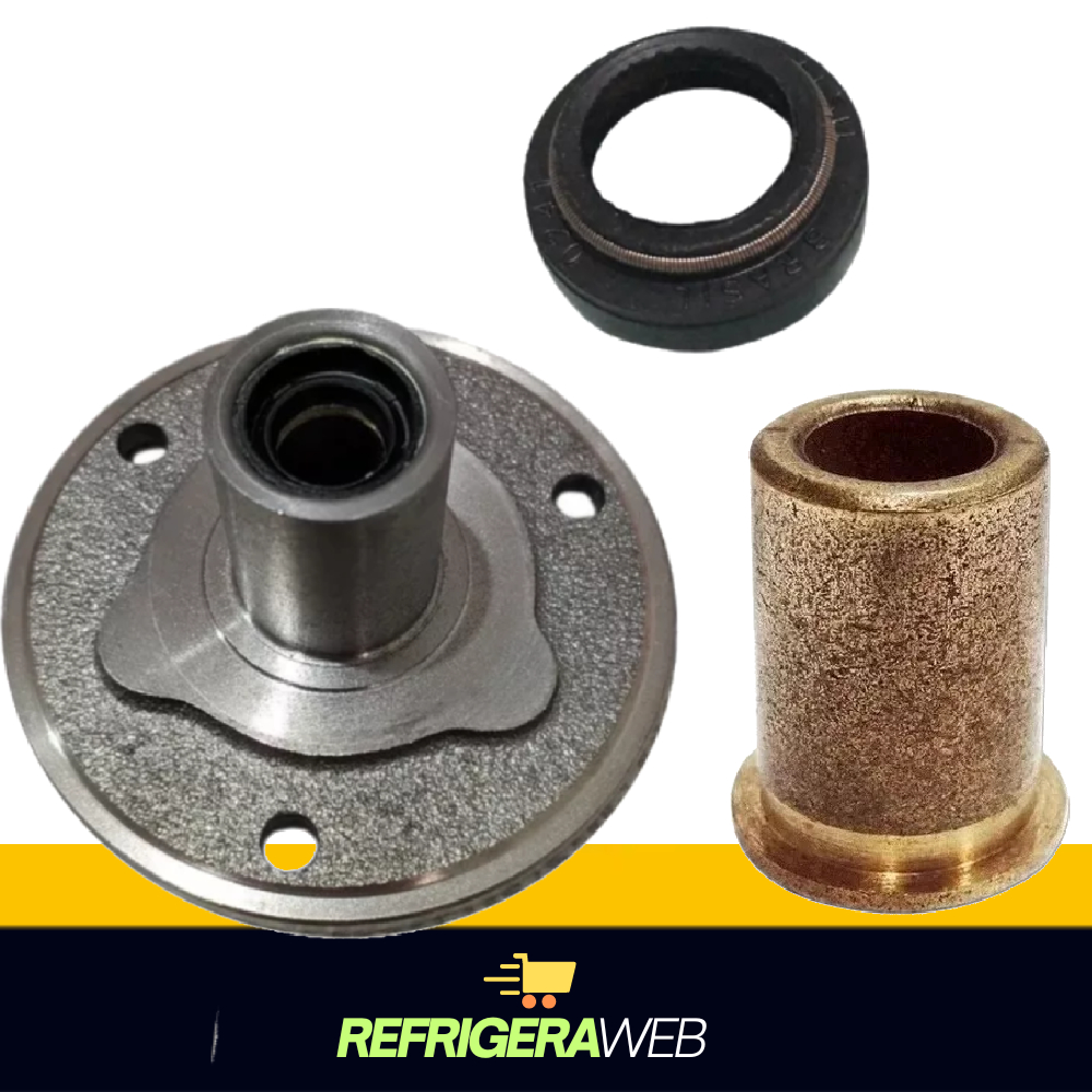 Kit, Tampa Inferior Cambio Lavadora Electrolux Com Bucha E Retentor Lm Lt Lte Lf Lq -Compativel