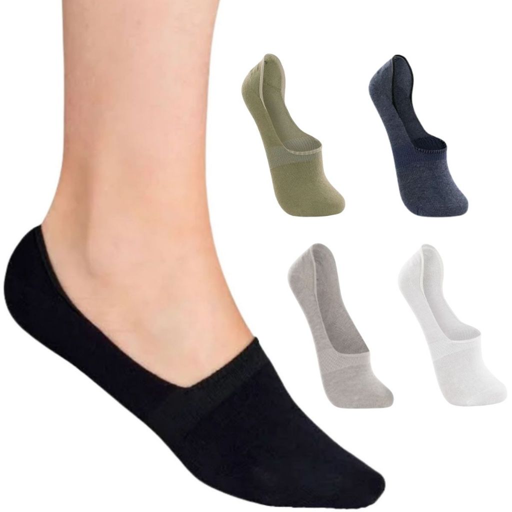 Kit 2 Pares de Meias Invisivel Sapatilha Unisex Lupo Sem Costura Algodao Social Trabalho Basica