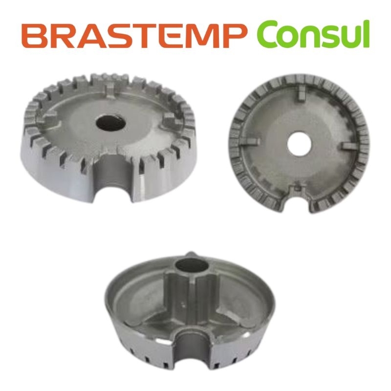 Bacia Queimador Fogão Brastemp Consul Erva Doce Alecrim Clean Pequeno ou Grande Compatível