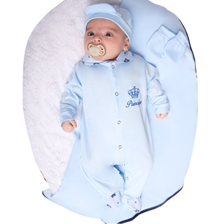 Saída de Maternidade Menino Príncipe Júnior 04 Peças em Oferta na Shopee