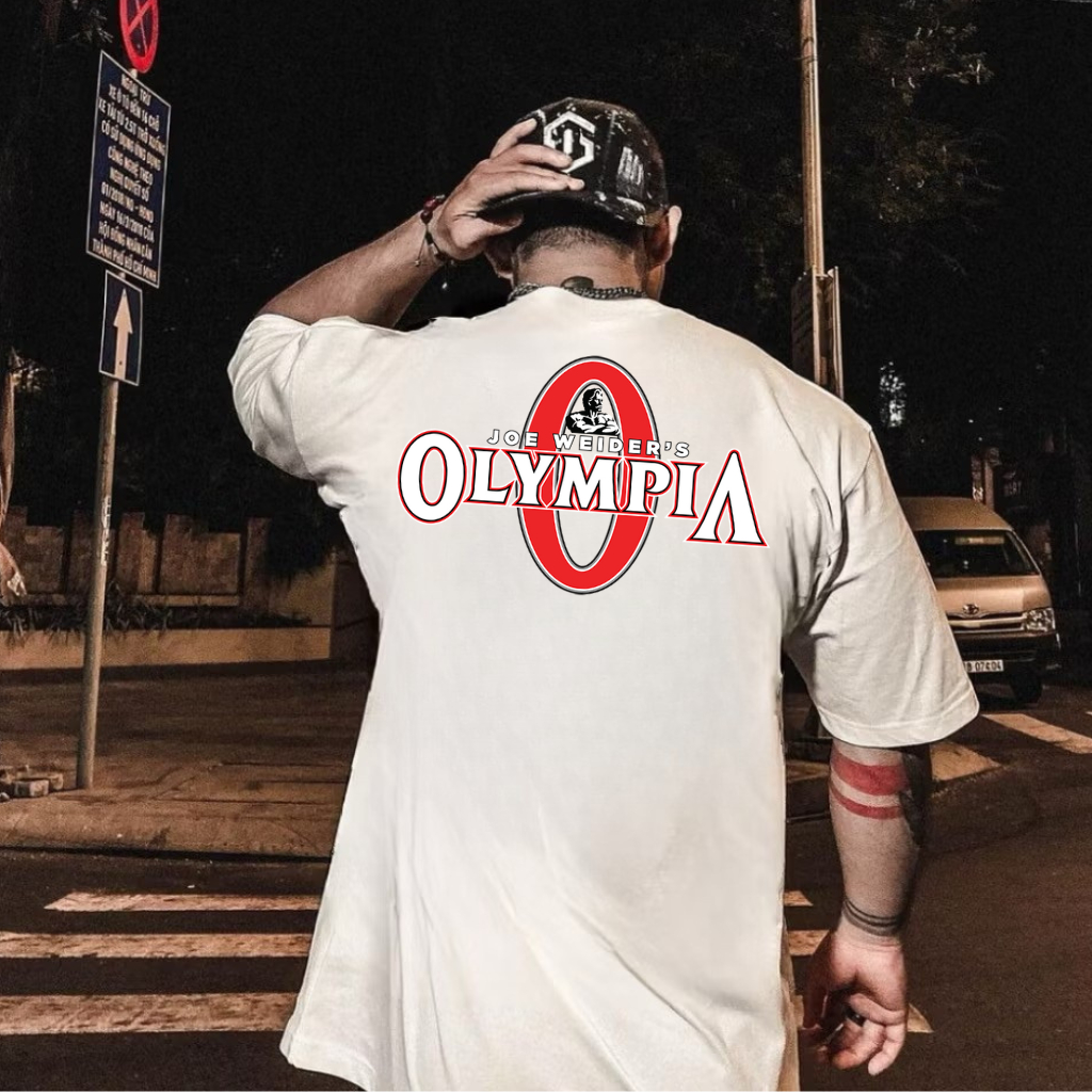 Camiseta Básica Oversized Olympia Esportiva Treino Streetwear Lançamento Confortável 100% Algodão