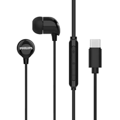 Fone de Ouvido Tipo C Philips Com Microfone e Botão de Chamadas TAE2146BK