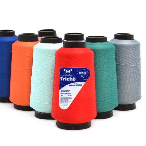 FIO POLIÉSTER PARA OVERLOCK INTERLOCK GALONEIRA CONE COM 70G em Oferta na Shopee